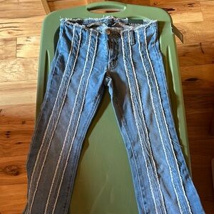 Low rise flare jeans